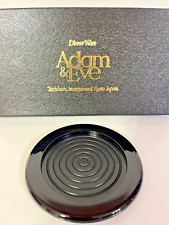 Vintage Tachikichi Adam & Eve Dinnerware Black Small Plates Saucer Sauce 10p New picture