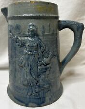 Antique Flemish Jug Stoneware Pitcher Pottery Kinney & Levan picture