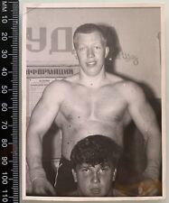 Shirtless Couple Men Beefcake Affectionate Young Guys Gay Interest Vintage Photo picture
