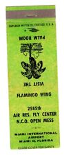 Matchbook: Air Force - 2585th Air Reserve Fly Center NCO Mess - Miami (green) picture