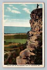 Frostburg MD, Lovers Leap In The Narrows, Cliff Maryland c1922 Vintage Postcard picture