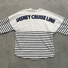 Disney Cruise Line Spirit Jersey Shirt Adult Large White Blue Long Sleeve picture