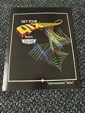 1981 FACTORY ORIGINAL TAITO QIX 4 PAGE VIDEO GAME PROMO FLYER UNCIRCULATED picture