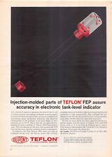 Du Pont Teflon Fluorocarbon Resins Military Aircraft Fuel Level Vintage Print Ad picture