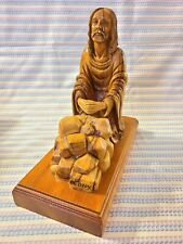 Handmade Statue Jesus Olive Wood Agony in the Garden Gethsemane Jericho Israel * picture