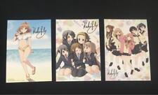 K-On Shuffle Animate Benefit Duplicate Autographed Card Set Of 3 Japan Anime picture