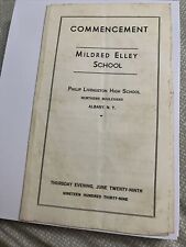 1939 Antique Albany NY Mildred Elley School Commencement Livingston High School picture