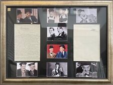 Stan Laurel Actor 100% Guaranteed Hand Signed Framed (30' x 22') Letter & COA picture