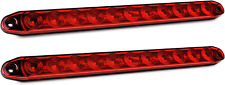 2PCS 16Inch 11 LED Red Trailer Light Bar for Park Stop Turn Signals Tail Brake L picture