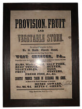 1864, WEST CHESTER, PA, ORIGINAL BROADSIDE, 21 N CHURCH ST, CHESTER COUNTY, PA picture