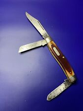 Vintage Schrade USA Old Timer 8OT 3 Blade Pocket Knife picture