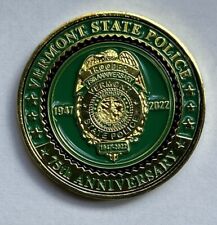 Vermont State Police 75th Anniversary Challenge Coin picture