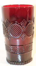  Avon 1876 Cape Cod Collection, Ruby Red Glass, 14oz, Tall Tumbler picture