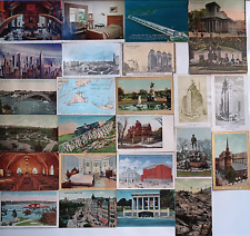 25 Blank Antique Vtg Postcards New York + Hampshire Massachusetts Vermont Lot 29 picture