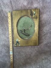 Antique Hand Carved Wooden Frame Golf  Putter Man Cave Collectibles picture