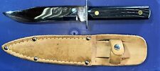 Vintage Utica USA Sportsman Knife With Leather Sheath picture