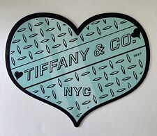 Tiffany&Co Heart Sign Display Storefront Window Advertising Prop Blue Black picture