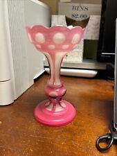 Barfatan Bohemian Overlay Glass Vase Pink picture