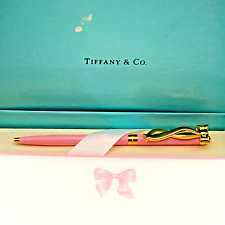 Tiffany & Co. Ballpoint Pen Pink ribbon Perth pen Black ink 20.5g picture
