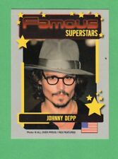 2005 Johnny Depp  Famous Superstars Spanish Film Card Very Rare  ..Must Read picture