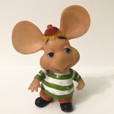 Vtg Topo Gigio Mouse Soft Vinyl 6 Inch Tall Figure Unmarked Stains picture