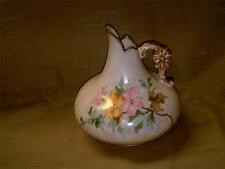 Vintage Small Ewer or Pitcher-Hand Painted Flower Blossoms-No.3495-Pink-Yellow picture
