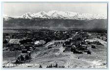 c1950's Bird's Eye View Leadville And Mt. Massive CO Sanborn RPPC Photo Postcard picture