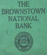 Vintage The Brownstown National Bank PA Cloth Bank Bag AS IS picture