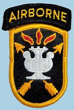 US ARMY JOHN F KENNEDY SPECIAL WARFARE CENTER W/ AIRBORNE TAB PATCH SET - USGI picture