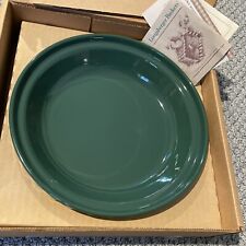 Longaberger Pottery Grandma Bonnie’s Pie Plate 10” Dish Ivy Green Farmhouse picture