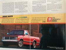 1988 Dodge Dakota Truck Two Page Print Ad picture