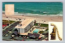 Daytona Beach Shores FL-Florida, Aku Tiki Inn, Advertise Vintage c1980 Postcard picture