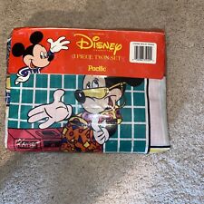 Vtg Cool MICKEY MOUSE Disney Twin Sheet Set NEW NOS picture