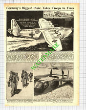 Blohm and Voss BV222 German Plane WW2 - 1942 Cutting picture