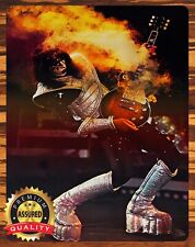 Ace Frehley - Smoking Guitar - Kiss - Man Cave - Metal Sign 11 x 14 picture