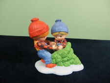 Vintage ENESCO COUNTRY COUSINS Katie Scooter Picking Pulling Tree Christmas 1980 picture