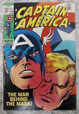 CAPTAIN AMERICA 114 MARVEL SILVER AGE 1969 Good Condition (see pics...) picture