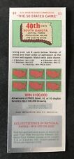 Montana  SV Instant NH Lottery Ticket,  issued in 1977 no cash value picture