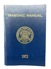 1973 Masonic Manual Small Pocket Rule Book Mason Gran Lodge Georgia GA picture