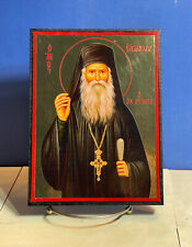 Saint Jacob Tsalikis-Orthodox high quality byzantine style Wooden Icon 7.9x6in picture