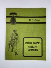 US Army Special Forces -- SURFACE SWIMMING -- 1976 Printing TC 31-20-4 picture