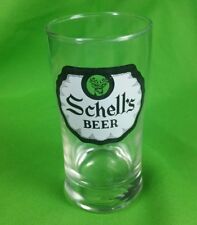Rare August Schell's Brewery Beer Vintage Bar Glass New Ulm MN advertising vtg picture