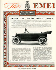 1917 Original Emerson Four Ad. 2 Color Pgs. Factory, Car, Motor Pics. Only Year picture