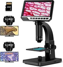 7'' Digital Microscope 2000X Soldering Magnifier 12M Camera Coin Inspection Used picture