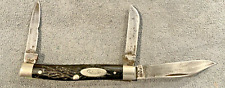 Vintage (1940-1964) era Case XX 6333 Stockman black bone handle--1507.23 picture