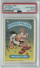 SIGNED Tom Bunk 1986 Topps Garbage Pail Kids GPK Card Bruised Lee #94a PSA DNA picture