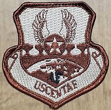 USAF Air Force USCENTAF Badge Insignia Crest Desert Tan Uniform Patch #2 picture