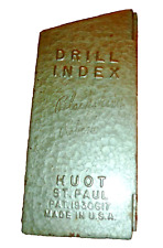 Vintage HUOT DRILL INDEX for Small Sizes EMPTY / NO BITS INCLUDED picture