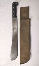 US Vietnam Era Vintage Japan Made Hand Forged Bolo Machete Knife w/ Sheath   picture