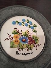 Vintage floral Handgemalt Hunging Plate Deco picture